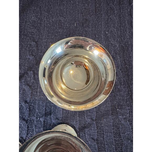 Vintage Farberware chrome coupe set of 5 mid-century modern cocktail glasses - Picture 4 of 5